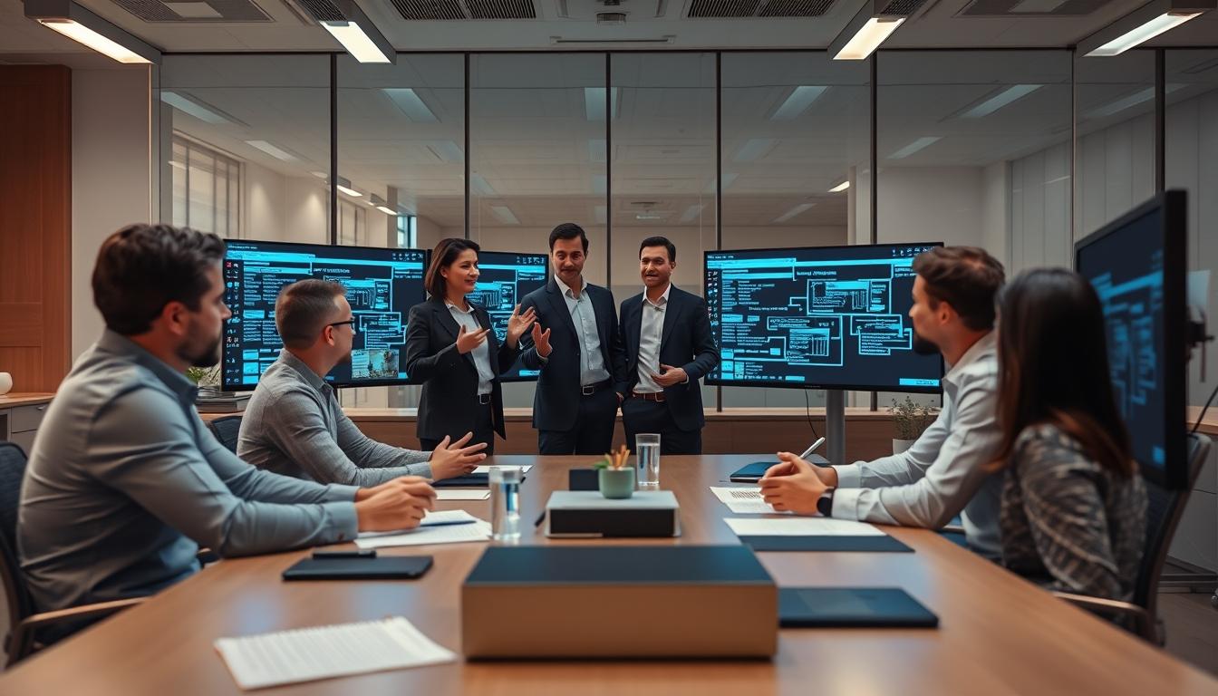 Business software planning session